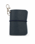 MINUTA — Libreta de bolsillo con funda de piel y clip